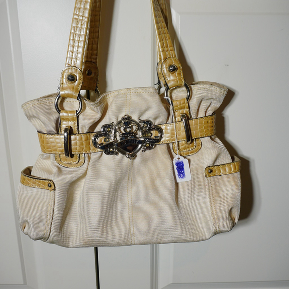 Kathy Van Zeeland Beige Tote Bag - Picture 1 of 6